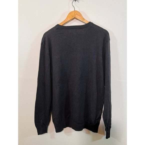 Men’s Dark Gray Old Navy V Neck Sweater Size Large - Picture 4 of 8